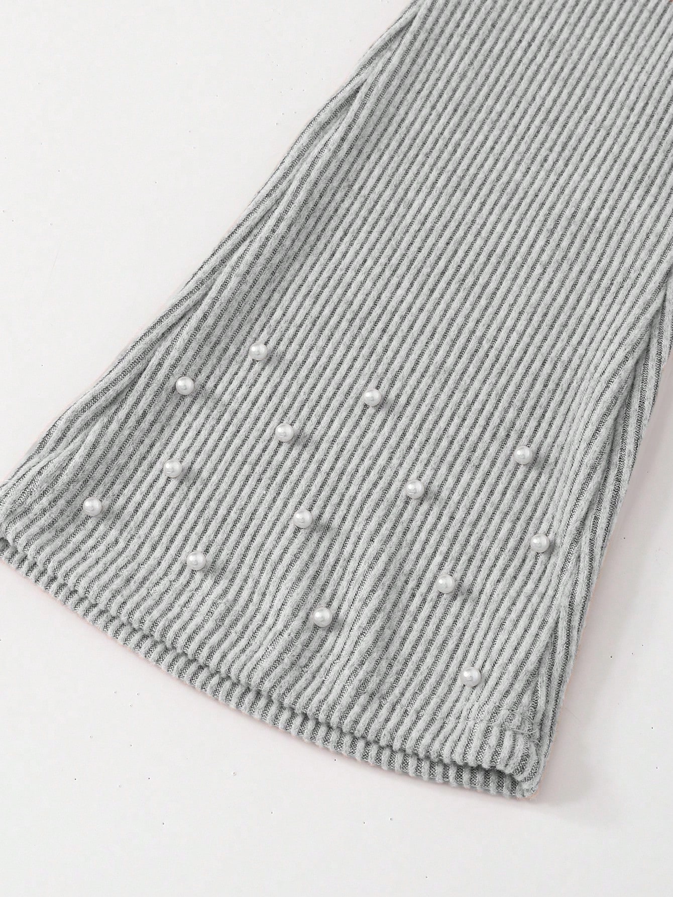 مجموعة قميص كاجوال للبنات، تصميم فيونكة رمادي فاتح...