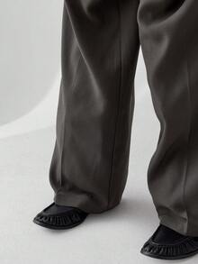 ESTAVOR Pantaloni casual larghi da uomo con vita elastica e strisce laterali - Grigio Scuro - Visualizzare 6