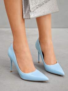 CUCCOO SZL Classic High Heel Pumps For Christmas - Blue - View 6