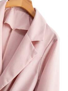 GlowEve CURVE 加大码梭织西装常规款两件套 - 粉色 - 查看 10