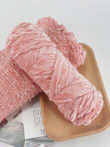 Cirelle Sợi Chenille dùng để đan, Sợi len móc tự làm dày dặn dùng để đan khăn quàng cổ - Nhiều màu - Xem 13