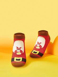 LOONEY TUNES X SHEIN 女士舒适柔软卡通图案短袜 - 彩色 - 查看 3