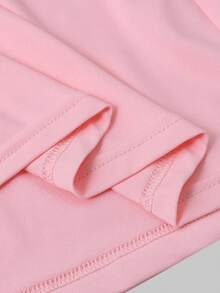 Sparklyn Teen Girl Pink Bowknot Camisole Dress + White Butterfly Knit Long Sleeve Shawl Cardigan, Chic & Fashionable, Suitable For Party, Daily Wear, Gathering - Pink - View 6