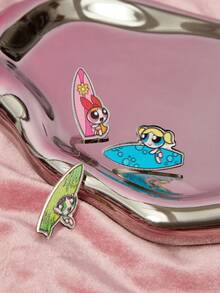 THE POWERPUFF GIRLS X SHEIN Women's Brooch - Multicolor - View 1