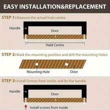 4pcs Metal Cabinet Handles - Versatile Knobs For Kitchen, Drawers & Cupboards - Multicolor - View 2