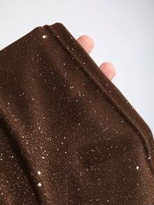 SHEIN PETITE 女士亮片金属针织露脐吊带背心，性感紧身露背上衣