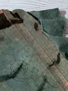 EMERY ROSE 大码女装日常休闲度假V领小飞袖度假风夏季优雅欧式复古碎花图案宽松衬衫女夏装女度假服装女