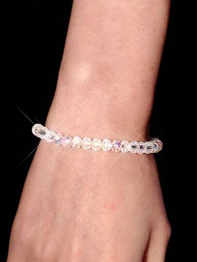 Y2Kool Perlenarmband mit Strass Dekor,