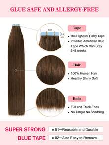 接发带 100% 雷米真人发 12-24 英寸直发无缝皮肤纬纱接发带 50 克/包 接发带 接发带