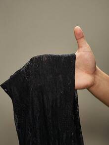 Slaydiva 秋冬新款结婚季新年情人节休闲装适合日常约会通勤商务淑女优雅沙滩邮轮派对简约网红生日宴会高端派对晚礼服性感一字领毛领长袖长裤蕾丝花裤紧身连衣裤-A - 黑色 - 查看 17