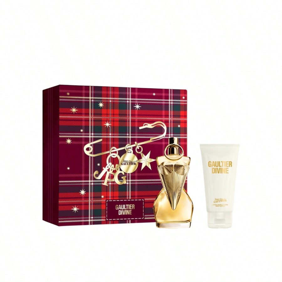Shein Women's Gold Gaultier Divine Eau De Parfum 50 Ml Gift Set Set – Fragrance Gift Set, Long-Lasting, For Salty Floral, Suitable For Holiday Gifting