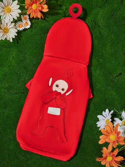 Teletubbies X SHEIN 1 Cute Cartoon Print Pet Hooded Sweatshirt, Tinky Winky, Dipsy, Laa-Laa, Po, Cosplay Cat Clothes, Dog Clothes, Size XXS-XXXXL, Extra Small, Extra Large