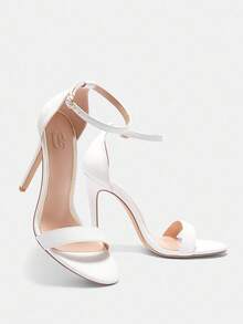 CUCCOO BIZCHIC 女士时尚白色高跟凉鞋度假鞋夏季促销万圣节圣诞节 - 白色 - 查看 7