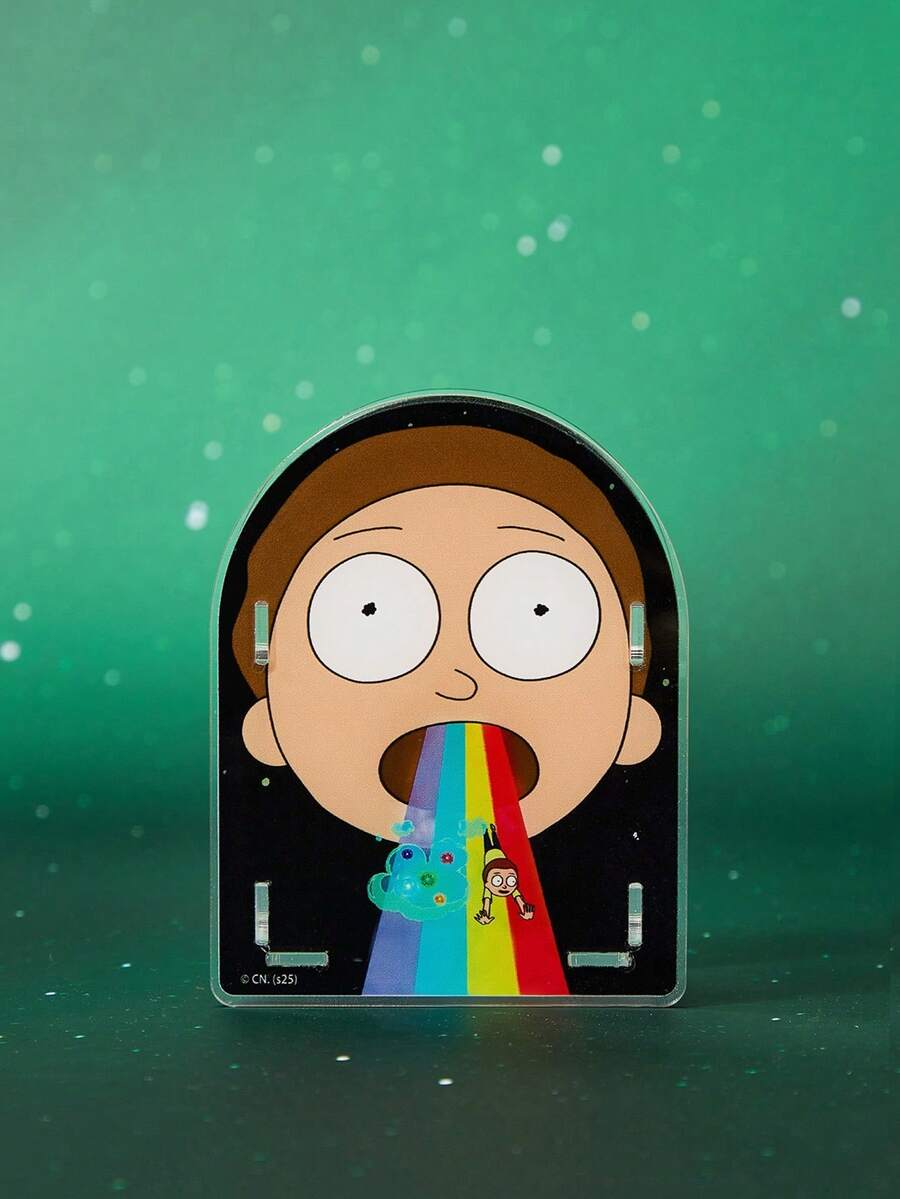 Rick and Morty X SHEIN 时尚有趣的卡通人物图案头发收纳盒