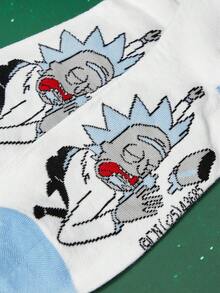Rick and Morty X SHEIN Tất cổ cao dành cho nữ - Nhiều màu - Xem 4