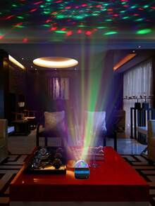 1 pieza Luz de ambiente de cielo estrellado, Luz de escenario LED (alimentada por USB) Luz de ambiente, Lámpara decorativa creativa para el hogar, Para uso en interiores en dormitorio, sala de estar, sala de juegos, luz nocturna para decoración de festivales y fiestas, Decoración para el hogar, KTV, bodas y celebraciones de festivales - Negro - Ver 3