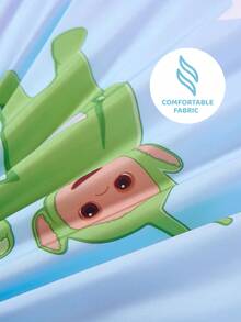 Teletubbies X SHEIN 三件套被套 条纹蓝印花 舒适柔软 透气保暖 蓝色被套 适合儿童单人床/双人床/大床/特大床 - 淺藍色 - 查看 8