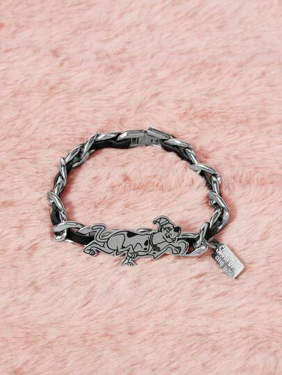 SCOOBY-DOO X SHEIN Pulsera unisex con diseño de cachorro de dibujos animados, regalo de Navidad