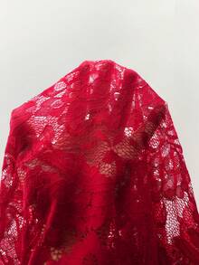 Amplova 夏季嬉皮风格女士透明低胸迷你连衣裙 - 紅色 - 查看 8