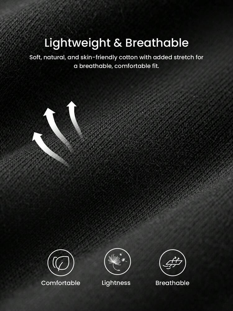 Men Black Basic Bottoms Lounge Pants Pajama Pants