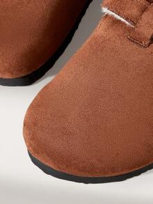 Solecia Women's Thick Sole Slip-On Mule Shoes, Closed Toe, Casual Loafers For Spring & Autumn - Chocolate Brown - View 5