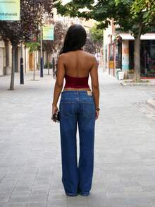 SHEIN BAE Women Floral Lace Fashion Halter Neck Camisole,Multipack