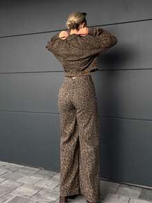 Jeta Ari 休闲复古豹纹牛仔裤 - 彩色 - 查看 2