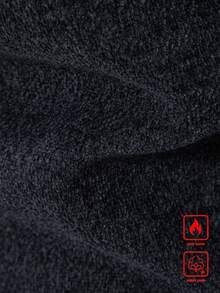 Manfinity Homme 男士长袖毛领针织开衫，中长款，适合秋冬季穿着，可用于聚会、办公室、居家、通勤和户外活动。 - 深灰色 - 查看 5