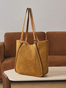 SHECARRY Túi Tote Cổ Điển Thường Ngày Cho Nữ, Thời Trang Đa Năng, Túi Công Sở Bắt Mắt Cho Nữ, Túi Xách Lớn Thời Trang Mới Cho Nữ - Màu Tím - Xem 8