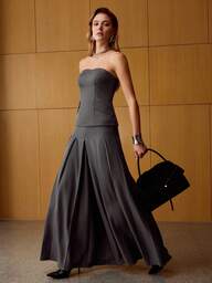 MOTF PREMIUM WOMEN'S ELEGANT FOLD PLEATED COMMUTE PANTS