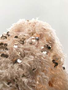 Amplova Solid Color Sequin Patchwork Strapless Sexy Sleeveless Dress,Party Dresses For Women - Apricot - View 9