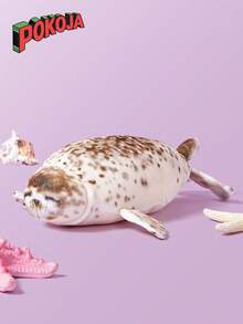 35cm Realistic Seal Stuffed Animal Seals Plush Doll Look Sea Lion Like Sea Creature Doll Aquarium Sea Animal Stuffed Toy Throw Pillow For Christmas Decor - Multicolor - View 4