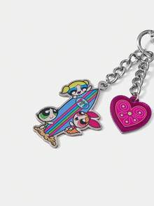 THE POWERPUFF GIRLS X SHEIN 钥匙扣和钥匙链 - 彩色 - 查看 3
