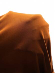 MaterniChic 优雅纯色镂空修身孕妇派对连衣裙 - 棕色 - 查看 8