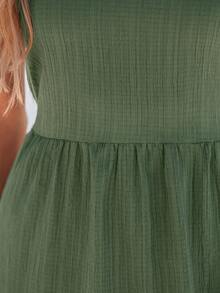 Sylviya 春夏季休闲无袖系带蝴蝶结连衣裙