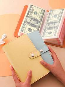 100 Pcs Envelope Budget Challenge Binder, Money Saving Binder, Savings Challenge Book, Multipurpose Budget Organizer Storage Pouch, Portable, Budgetner For Managing Budget And Money, Accounting Notebook, Bill Savings Book, Holiday Gift, Back To School, Graduation Season, Holiday Party, Challenge, Anniversary, Graduation