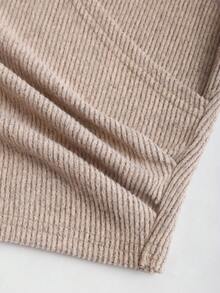 Sweetra Women's Casual Pocket Design Long Sleeve Sweatshirt And Pants 2 Pieces Set, Autumn - Brown - View 6