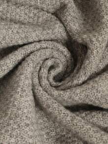 Juhart 女式 V 领蝴蝶结后背简约套头毛衣，休闲秋冬 - 灰色 - 查看 8