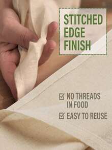 2pcs/3pcs/4pcs Thickened Mesh Filtering Bags, Cheesecloth Bags For Herb Decoction, Broth, Soy Milk Filtration - Beige - View 8