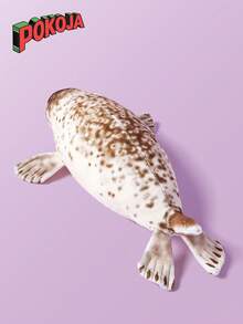 35cm Realistic Seal Stuffed Animal Seals Plush Doll Look Sea Lion Like Sea Creature Doll Aquarium Sea Animal Stuffed Toy Throw Pillow For Christmas Decor - Multicolor - View 2