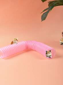 1 Peça Túnel Expansível de Plástico com Diâmetro Adequado para Hamsters, Porquinhos-da-Índia - Multicolorido - Visão 2