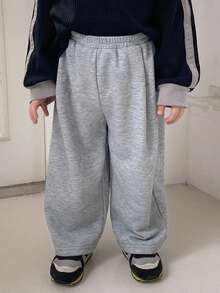 DAZY 男婴休闲松紧腰宽松裤 - 灰色 - 查看 3