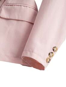 GlowEve CURVE 加大码梭织西装常规款两件套 - 粉色 - 查看 13