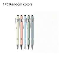Paquete de 10 bolígrafos retráctiles de metal con puntas de lápiz táctil para pantalla - Punta media, escritura suave, agarre antideslizante, compatible con varios dispositivos - Ideal para uso diario, a partir de 14 años, de vuelta a la escuela - Multicolor - Ver 5