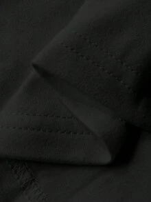 DAZY Women's Slim Fit Waist Drawstring Casual Sports Jacket - Black - View 6