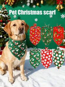 Świąteczny trójkątny szalik 2