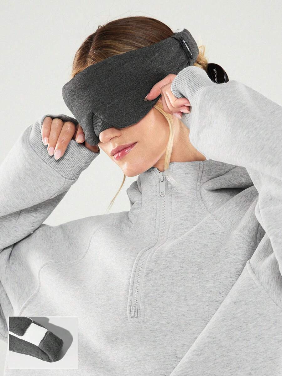 GLOWMODE Rest And Glow Cushion Comfort Soft Skin-Friendly Hook And Loop Fastener Earbud Pocket Eye Mask Travel Plane Driving Daily Casual Wear