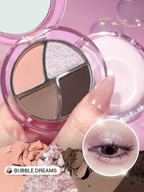 SHEGLAM Daydreamer Mini paleta-Bubble Dreams Brillos Marca Belleza Maquillaje Cosmético para Mujeres Niñas Perfecto para Otoño Invierno Ideal para Y2K Elegante Moda Adecuado para Cumpleaños Navidad Presente Fiesta Listo Mejor Color