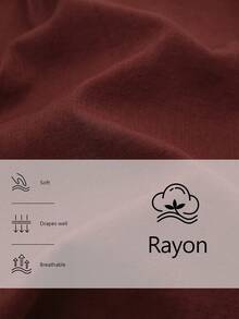 SHEIN Stylify Women's Autumn/Winter Linen Blend Cinched Waist Single-Breasted Shirt Dress With Belt, Casual Midi Dress In Brown, Suitable For Business Meetings, Weddings, Galas, Commuting, Graduations, Holidays, Dates, Parties - Brown - View 3