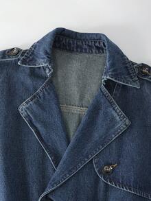 GlowEve 女式休闲无袖牛仔连体裤 - 藍色 - 查看 8